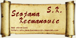 Stojana Kecmanović vizit kartica